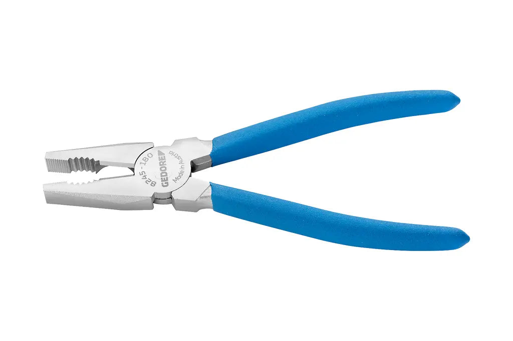 Gedore Euro Model Chrome-Plated Dip-Insulated Combination Plier, 180mm - GD 3463176 Gedore