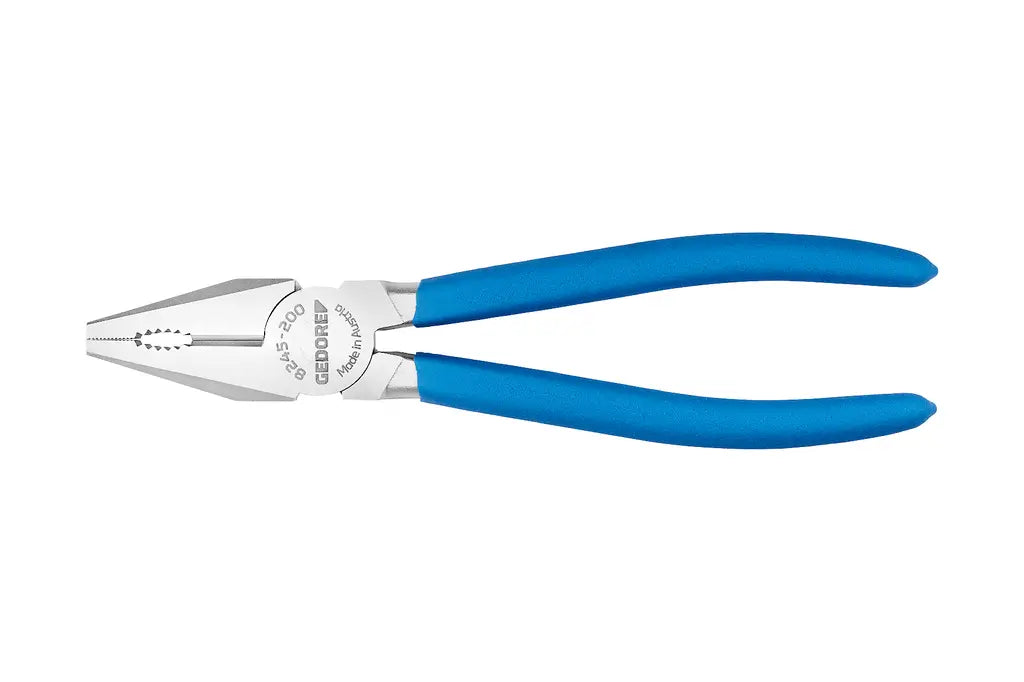 Gedore Euro Model Chrome-Plated Dip-Insulated Combination Plier, 200mm - GD 3463184 Gedore
