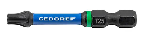 Gedore 666 TR50 T25-02 Torsion Bit Set TX T25, Length 50 mm  - GD 3517543