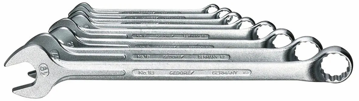 Gedore 1 B-080 Combination Wrench set 8 pcs 8-19 mm 6011950 Gedore