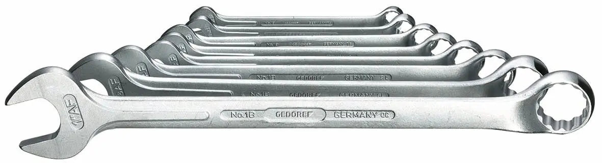 Gedore 1 B-08 A Combination Wrench set 8 pcs 3/8-1" 6013300 Gedore