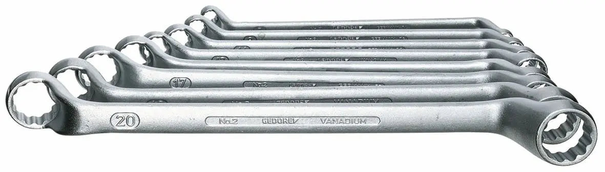 Gedore 2-8 Double ended ring wrench set 8 pcs 6-22 mm 6030580 Gedore