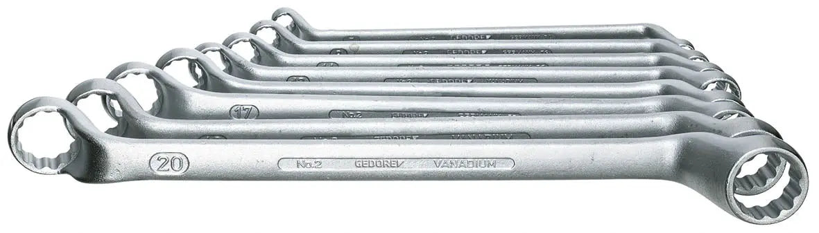 Gedore 2-122 ISO Double ended ring wrench set 12 pcs 6-34 mm 6031390 Gedore