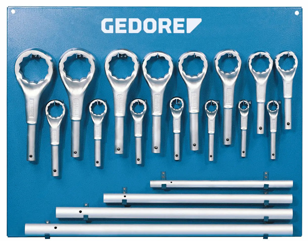 Gedore 2 ATM Single ended ring wrench set 19 pcs 24-85 mm 6049250 Gedore