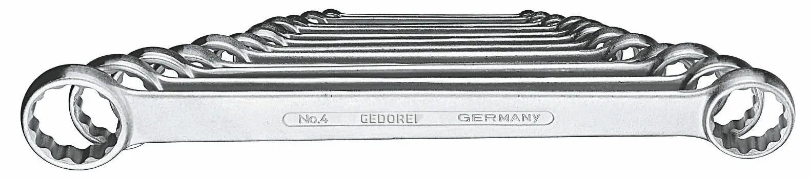 Gedore 4-120 Flat ring wrench set 12 pcs 6-32 mm 6062190 Gedore