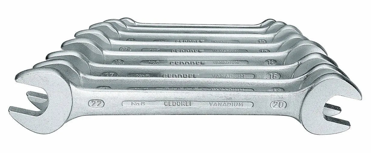 Gedore 6-8 Double open ended wrench set 8 pcs 6-22 mm 6077380 Gedore