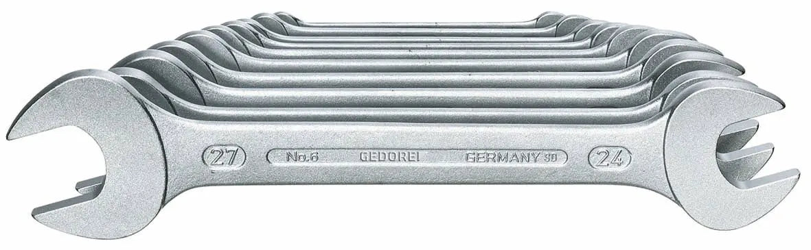 Gedore 6-10 Double open ended wrench set 10 pcs 6-27 mm 6077540 Gedore