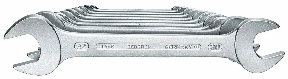 Gedore 6-100 Double open ended wrench set 10 pcs 6-32 mm 6077620 Gedore