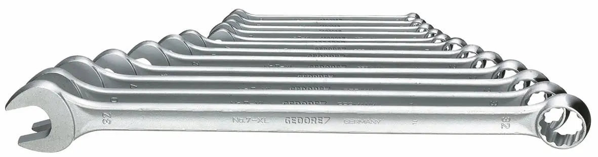 Gedore 7 XL-012 Combination Wrench set, extra long, 12 pcs 10-32 mm 6095950 Gedore