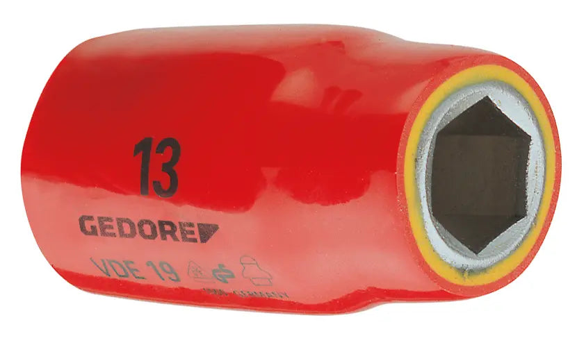 Gedore 1/2 in 6-Point VDE Socket Wrench Insert, 15mm - GD 6123160 Gedore