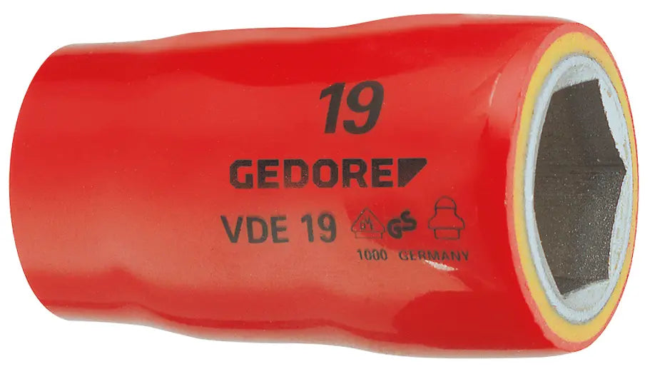 Gedore 1/2 in 6-Point VDE Socket Wrench Insert, 27mm - GD 6123670 Gedore