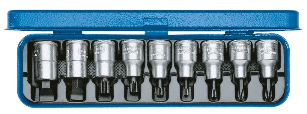 Gedore Set of 9 1/2 in Screwdriver, IS, PH, XZN - GD 6150050 Gedore