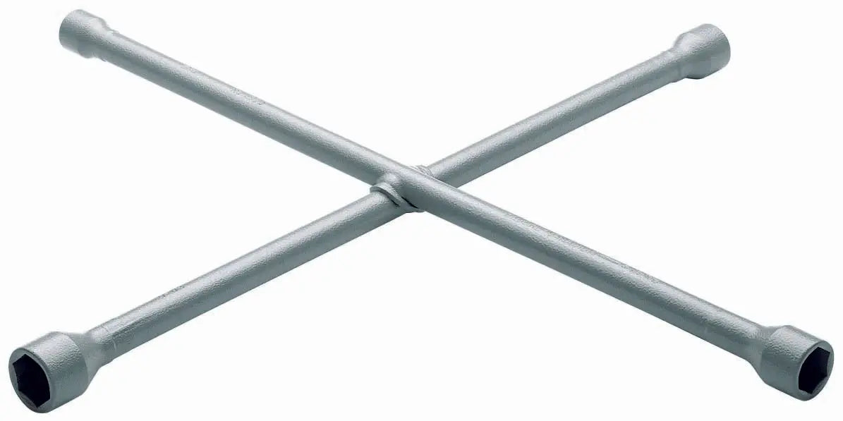 Gedore 28 CU 4-way wheel wrench 19x22x24x27 mm 600x600 mm 6228500 Gedore