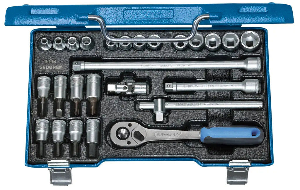 Gedore Set of 26 3/8 in Hexagon Socket Wrench, IN-IS-PH - GD 6229740 Gedore