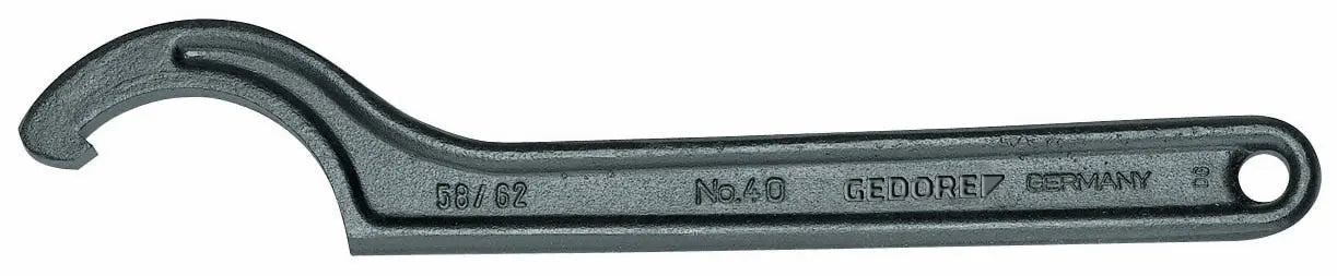 Gedore 40 58-62 Hook wrench with lug, 58-62 mm 6334610 Gedore