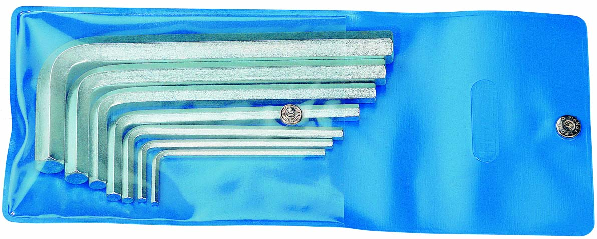 Gedore 42-09 A Hexagon Allen key set 9 pcs 5/64-3/8AF 6348910 Gedore