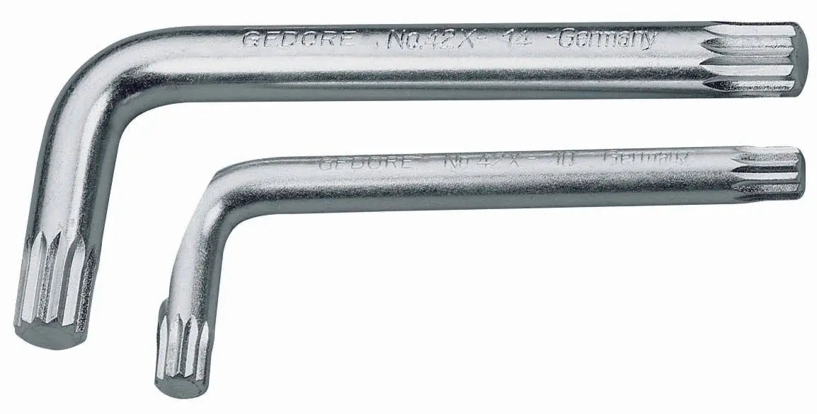 Gedore 42 X 14 Cranked allen socket screwdriver XZN M14 6350570 Gedore