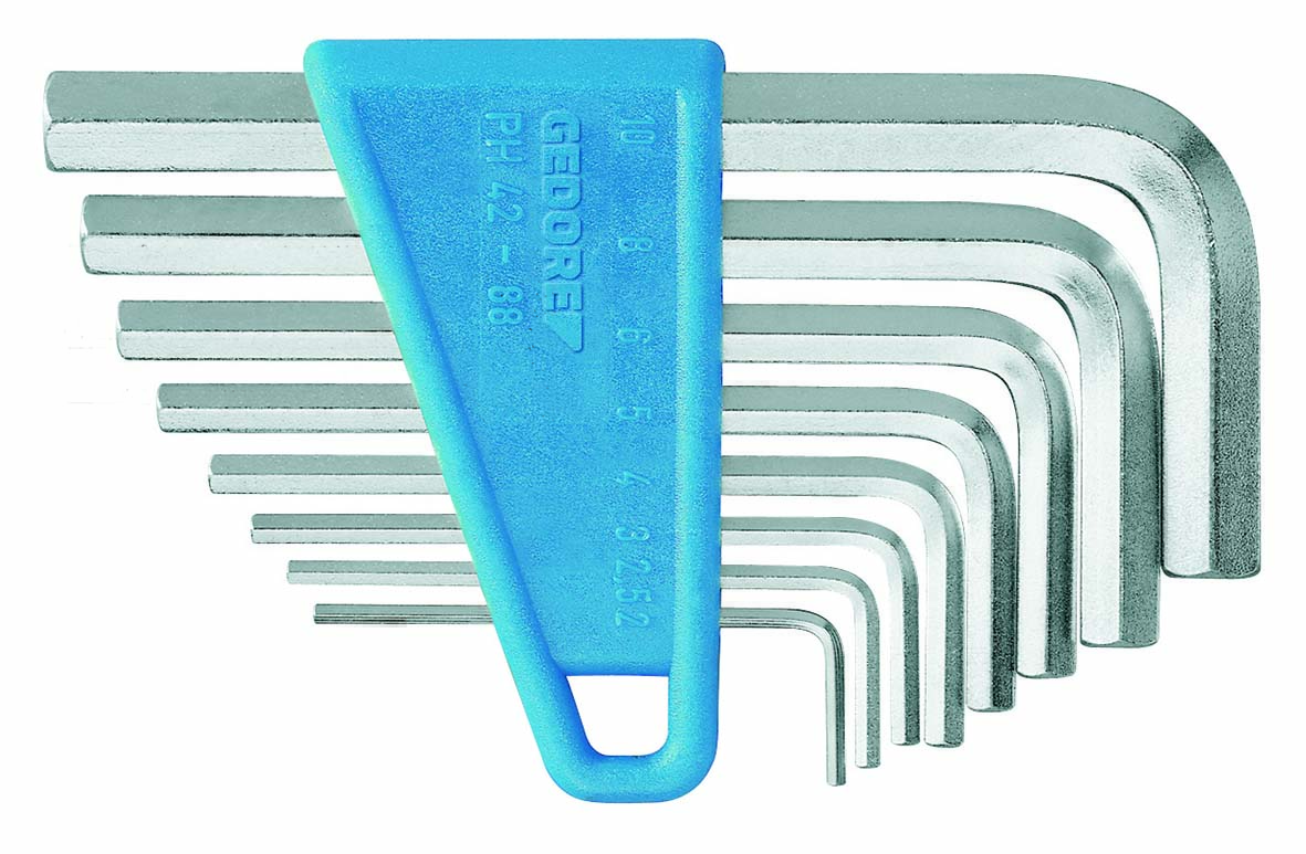 Gedore PH 42-88 Hexagon Allen key set 2-10 mm 6352000 Gedore