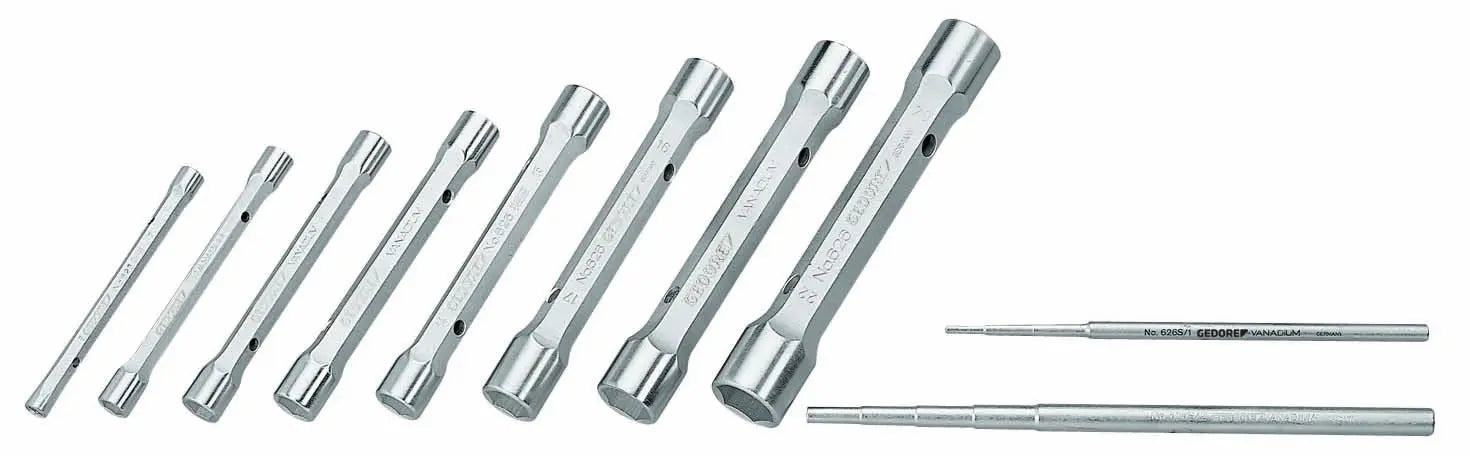 Gedore KD 626-8 Tubular box wrench set 8 pcs 6-22 mm 6528730 Gedore