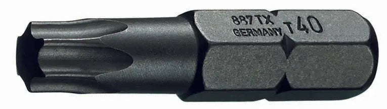 Gedore 688 TX T40 S-010 Screwdriver bit 1/4", Value pack 10-pc, TORX w/pilot T40 6536240 Gedore