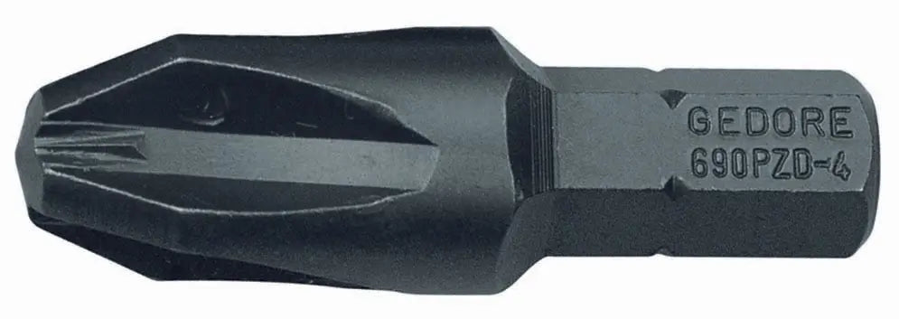 Gedore 690 PZD 4 S-010 Screwdriver bit 1/4", Value pack 10-pc, PZ 4 6553680 Gedore