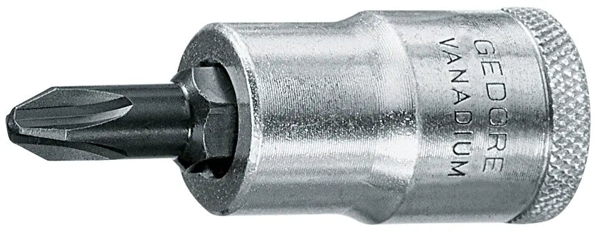 Gedore 1/2 in Phillips Screwdriver Bit Socket, PH3 - GD 6656730 Gedore