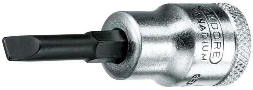 Gedore 3/8 in Slotted Screwdriver Bit Socket, 6.5 x 1.2mm - GD 1640895 Gedore