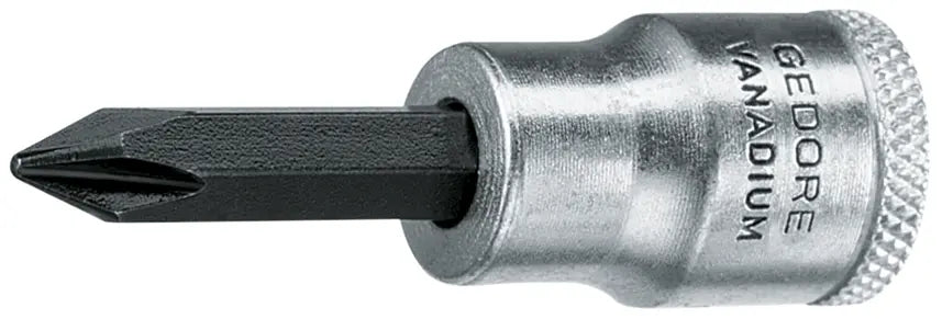 Gedore 3/8 in Phillips Screwdriver Bit Socket, PH1 - GD 6666610 Gedore