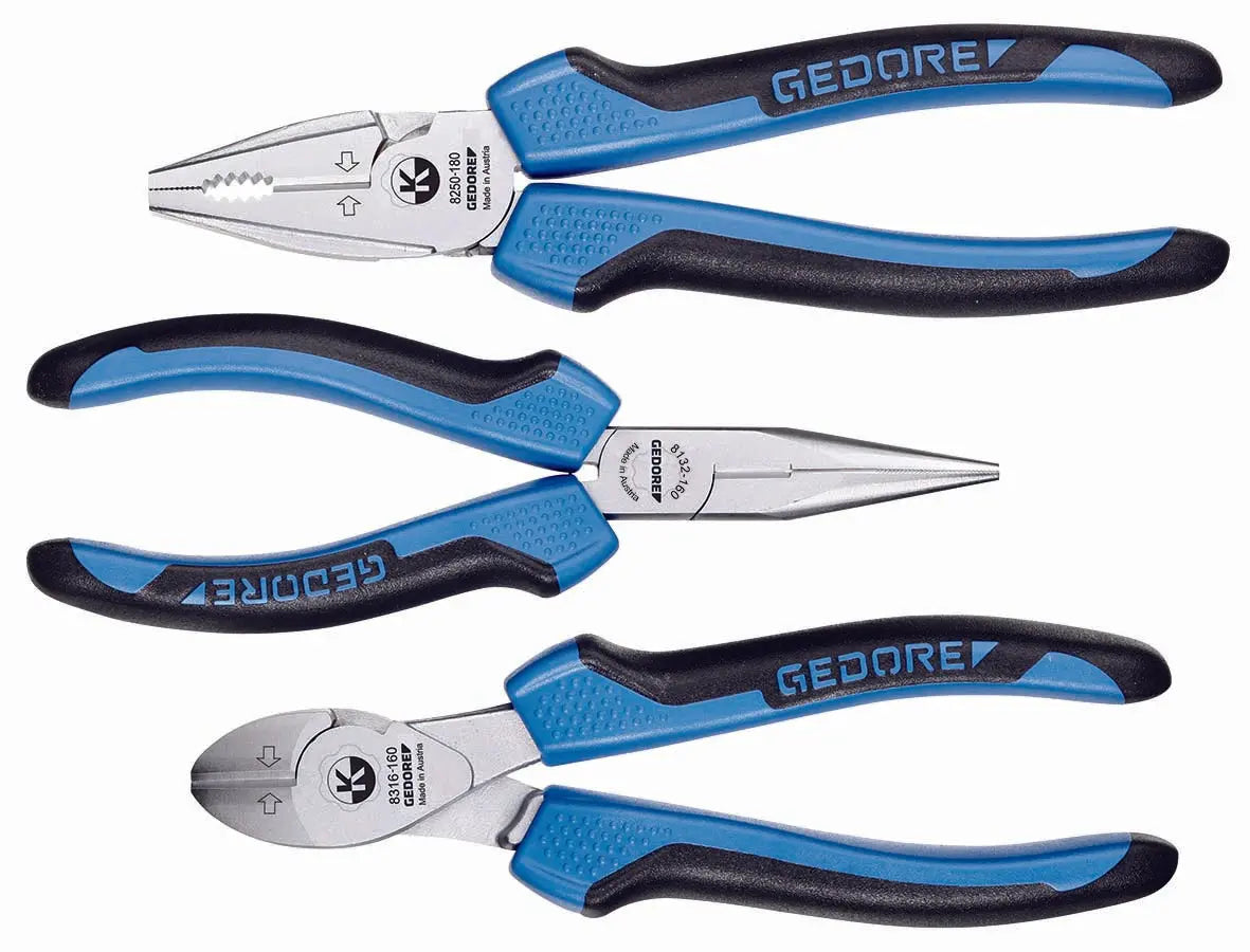 Gedore S 8003 JC Pliers set, 3 pcs 6701110 Gedore