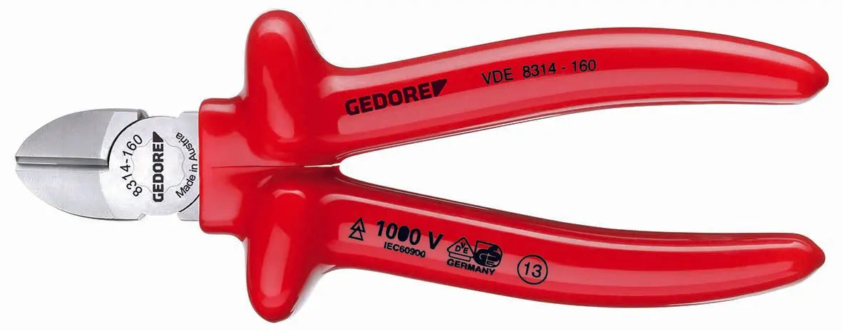 Gedore VDE 8314-140 VDE Side cutter with VDE dipped insulation 140 mm 6743540 Gedore