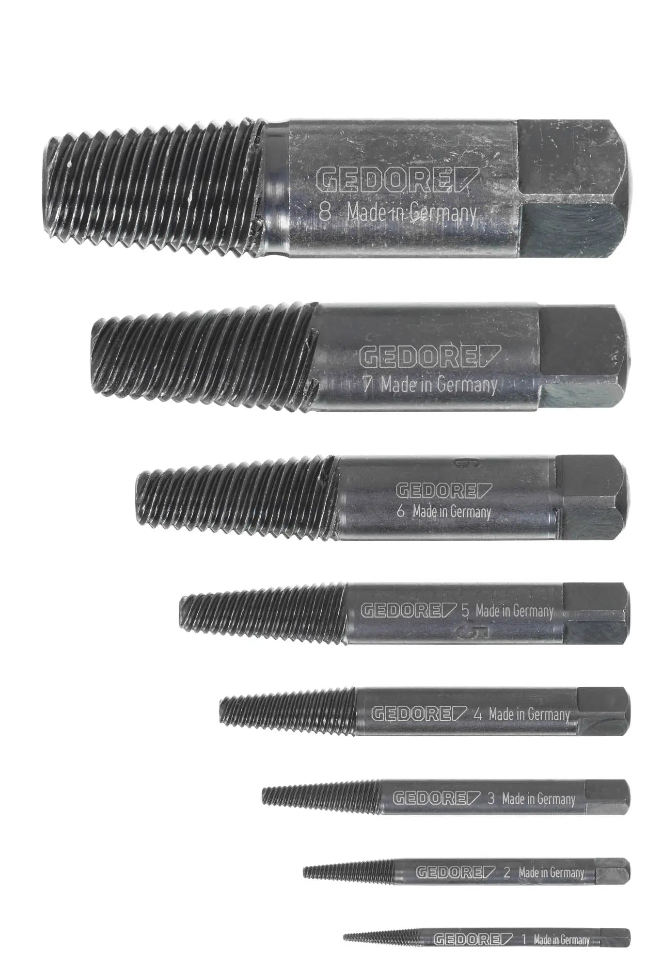 Gedore 8551-88 Bolt extractor set 8 pcs M3-M45 6759890 Gedore