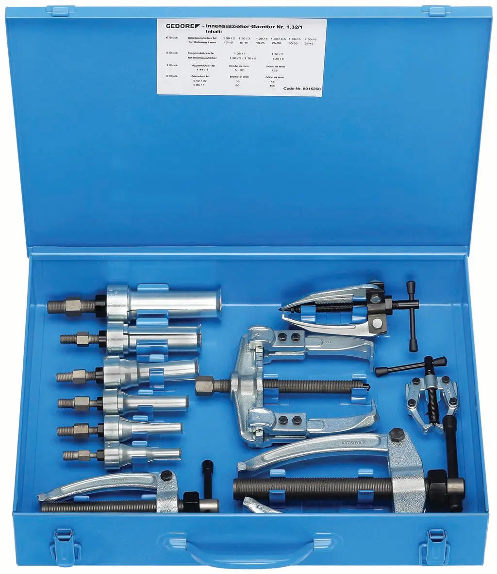Gedore 1.32/1 Set of internal and external extractors 8015260 Gedore