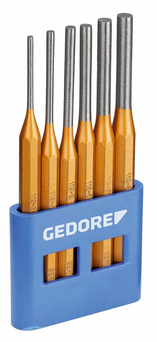 Gedore 116 A Pin punch set 6 pcs in plastic holder 8757670 Gedore