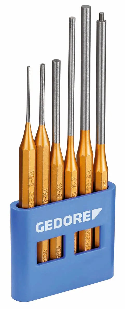 Gedore 116 L Pin punch set 6 pcs in plastic holder 8839990 Gedore