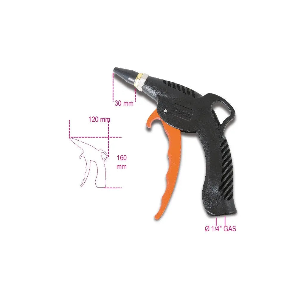 Beta Tools (Article# 1949 BC) Progressive Blow Gun with Rubber Nozzle, Item 1949BC - BT 19490022 Beta Tools
