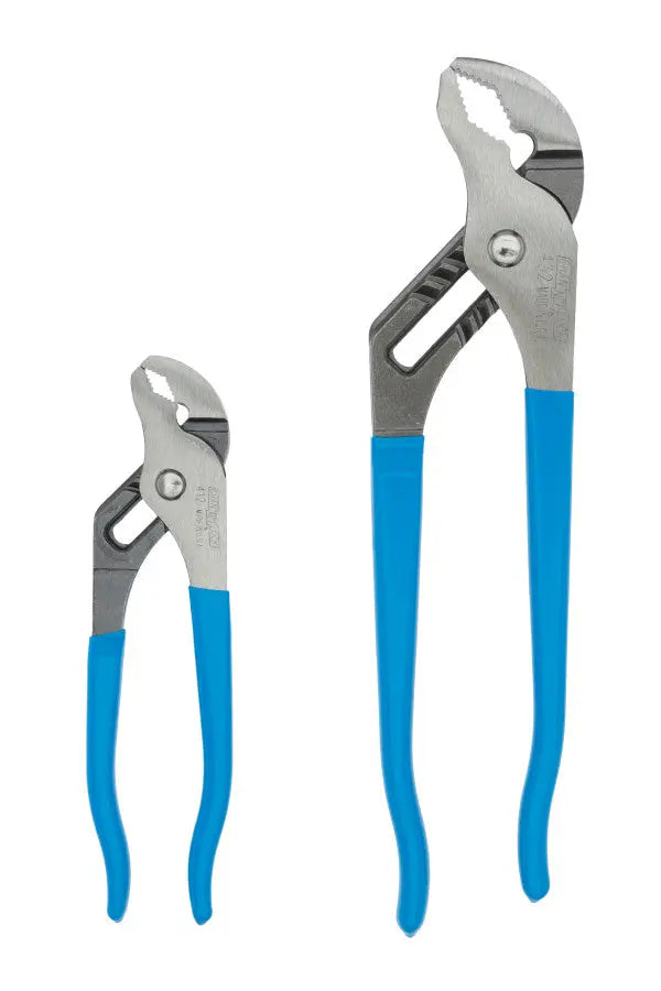 Channellock Set of 2 V-Jaw Tongue and Groove Pliers, 6.5, 10 in - CL VJ-2 Plier Set Channellock