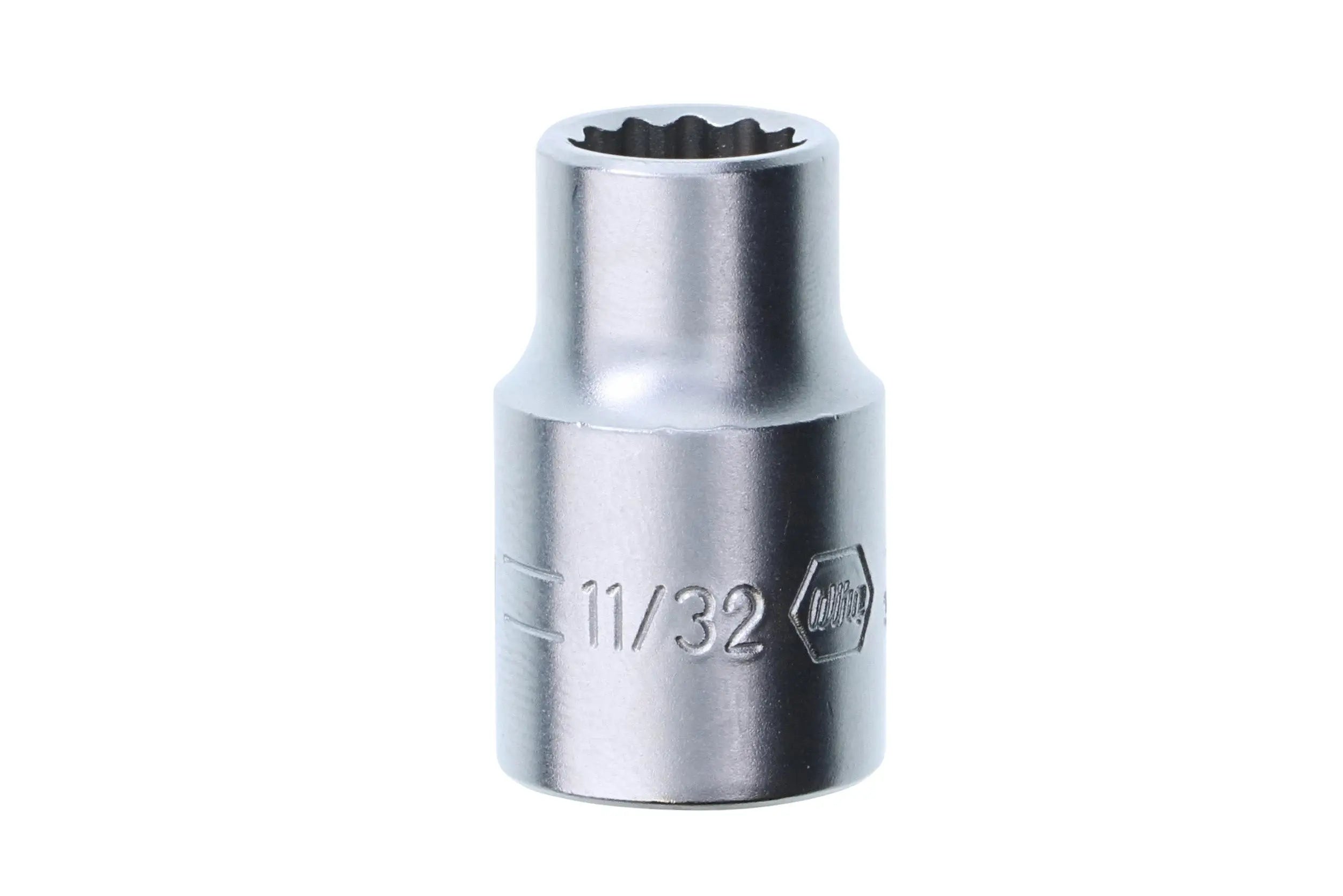 Wiha 33711, 3/8" Drive Socket, 12 Point, 11/32" Wiha