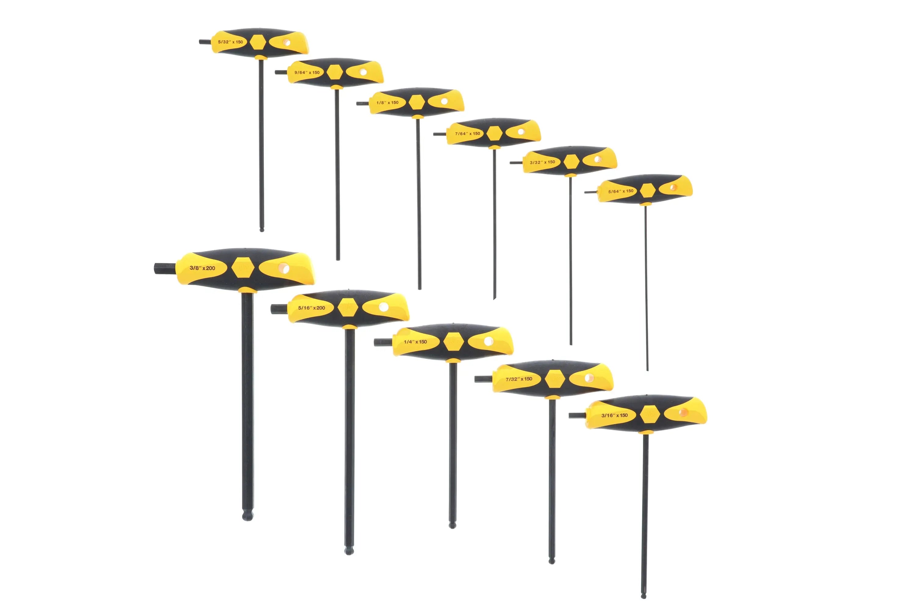 Wiha 33494, Soft Grip Inch Hex T-Handle 11 Pc. Set Wiha