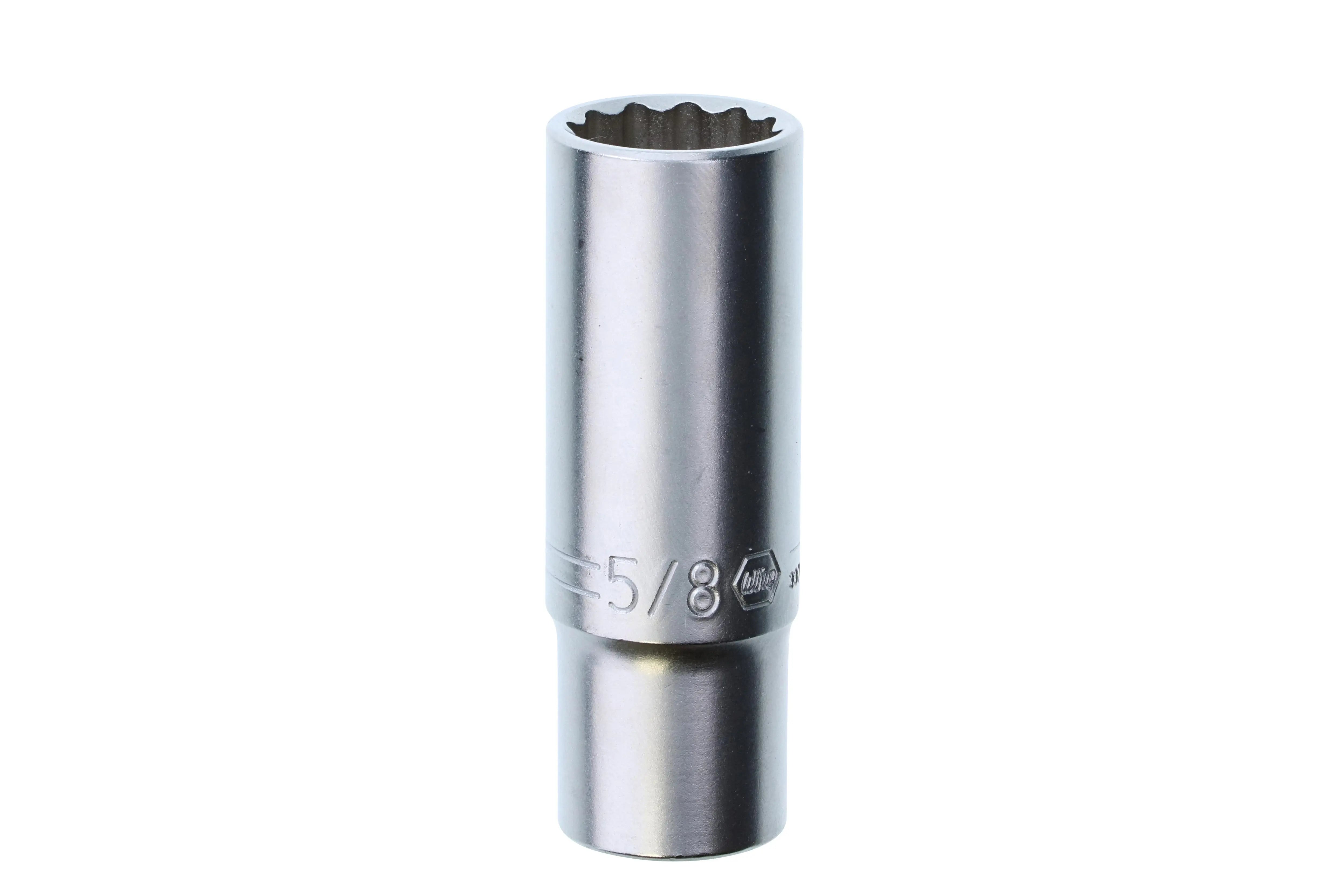 Wiha 33745, 3/8" Drive Deep Socket, 12 Point, 5/8" Wiha