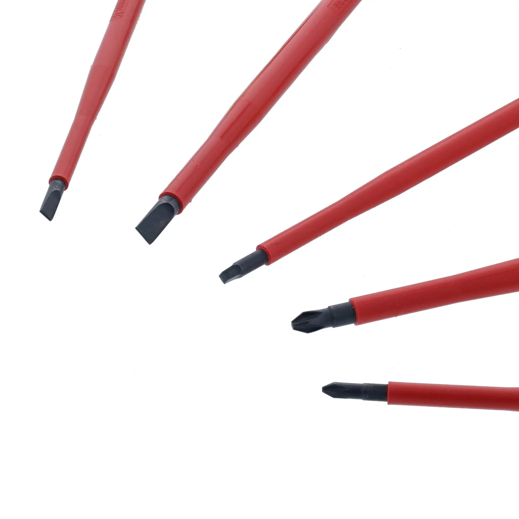 Wiha Set of 5 SoftFinish Insulated Slotted/Phillips/Square Screwdriver - WI 32059 Wiha