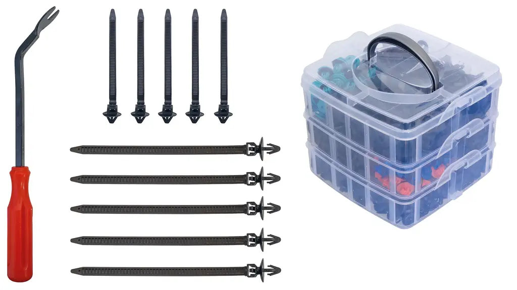 Gedore Automotive Set of 676 Fastening Clips with Disassembly Lever - GD R19002676 Gedore Automotive