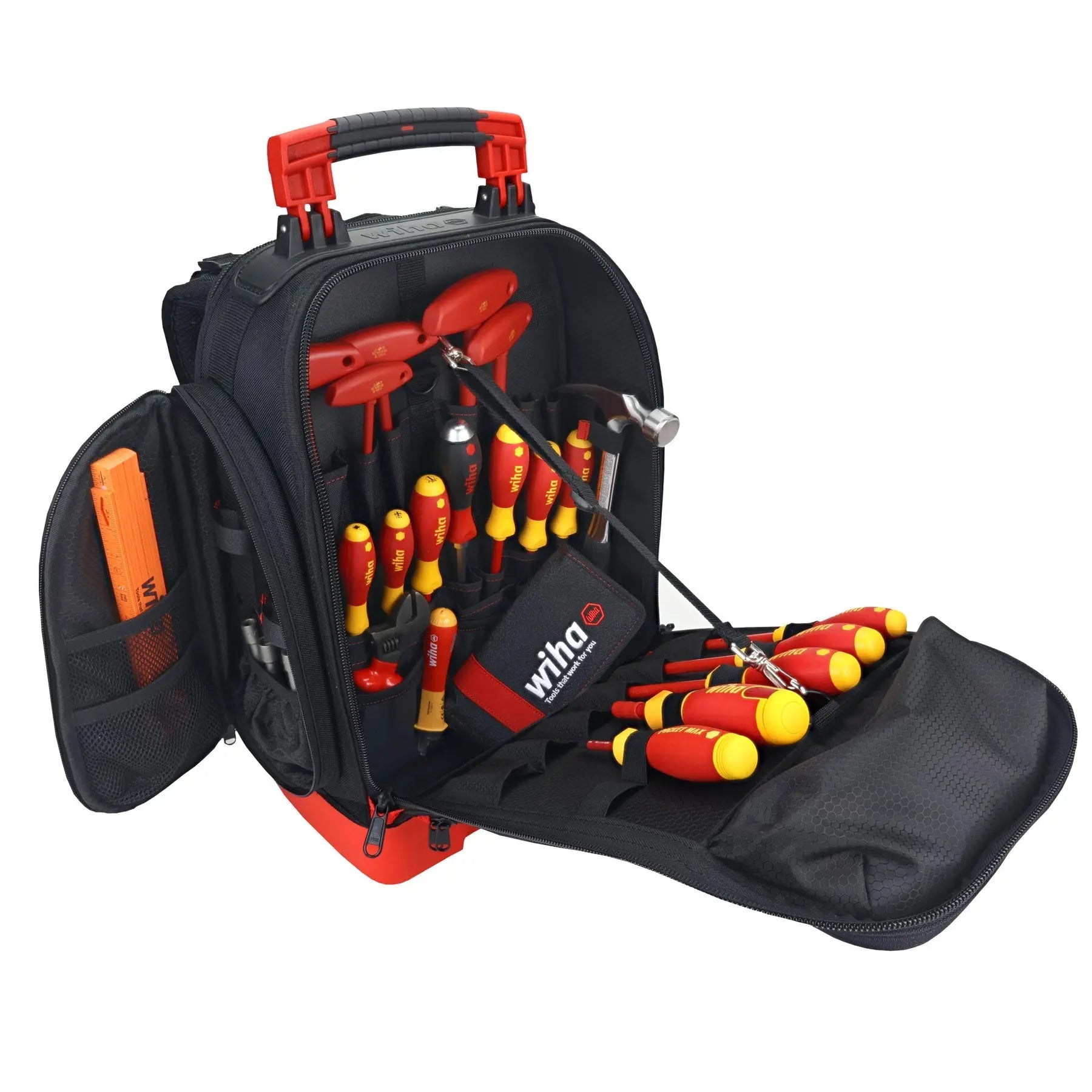 Wiha Set of 48 Insulated Electrician's Tool Kit with Heavy Duty Backpack - WI 91877 Wiha