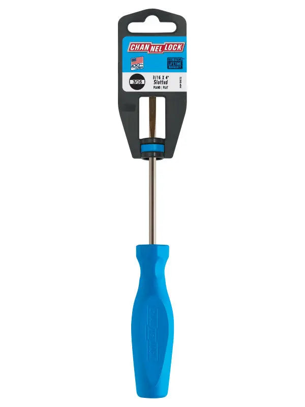 Channellock Magnetic Tip Professional Slotted Screwdriver, 3/16 x 4 in - CL S364H Channellock