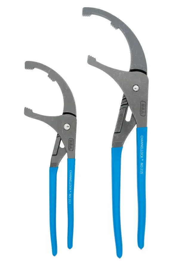 Channellock Set of 2 Oil Filter/PVC Pliers, 12 in, 15.5 in - CL OF-1 Plier Set Channellock