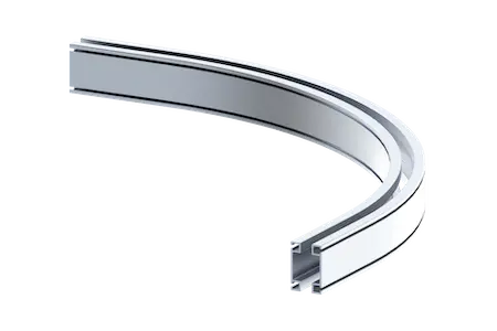 Knight Gobal Curved Aluminum Rail Series, Capacity 1600 lbs - KG RAD6112 Knight Global