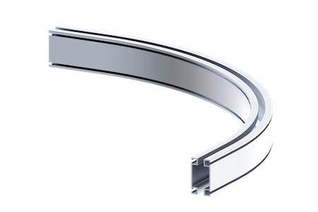 Knight Gobal Curved Aluminum Rail Series, Capacity 3000 lbs