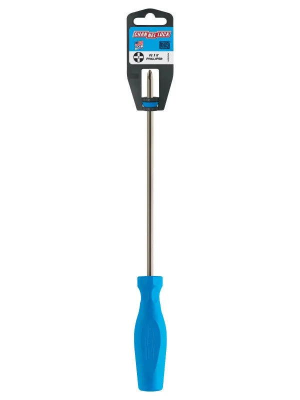 Channellock Magnetic Tip Professional Phillips Screwdriver, PH2 x 8 in - CL P208H Channellock