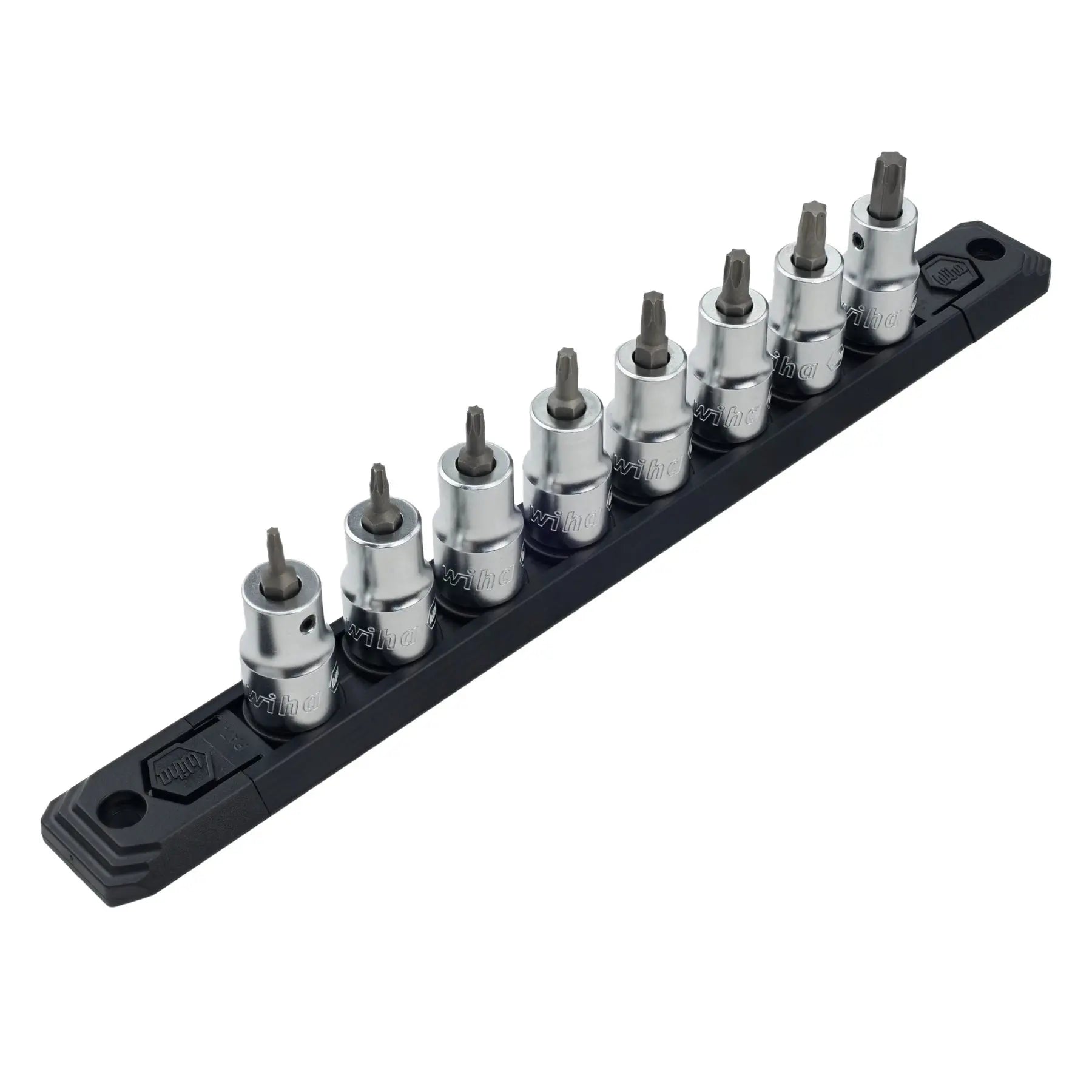 Wiha Set of 8 3/8 in Drive Torx Bit Sockets, T9 - T40 - WI 76395 Wiha