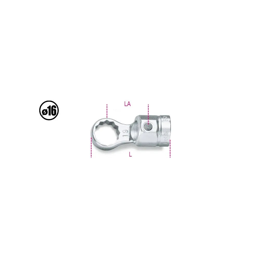 Beta Tools 10mm Box End Interchangeable Head for Torque Bar - BT 6520010 Beta Tools