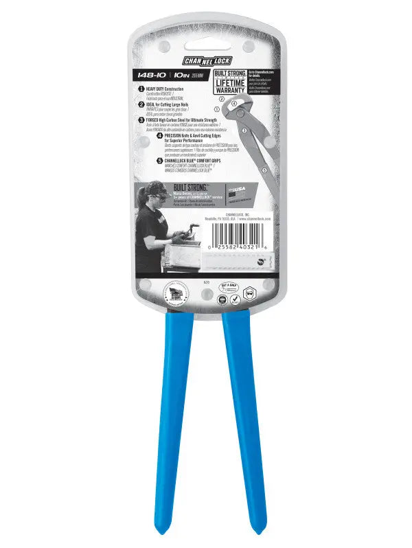 Channellock End Nipper Cutting Plier, 10 in - CL 148-10 Channellock